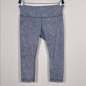 Lululemon Wunder Under Crop III Rio Mist Capri Leggings Exercise Women Size 12